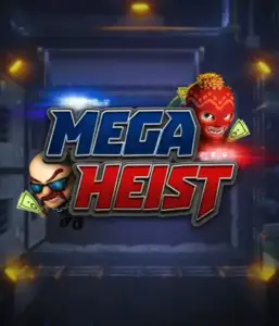 Step into the exciting world of the Mega Heist game by Relax Gaming, showcasing quirky characters ready to pull off a bank heist. This image depicts the excitement of the heist with its dynamic logo and a shadowy vault backdrop. Ideal for players looking for a heist adventure, offering a captivating adventure. 