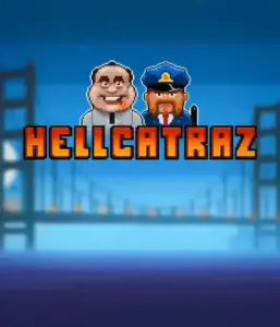 Enter the action-packed world of Hellcatraz slot by Relax Gaming, showcasing a cartoonish prisoner and a guard with the infamous Alcatraz prison and San Francisco skyline in the background. This image captures the fun and humor of an Alcatraz-inspired game, great for players looking for a unique slot experience, offering a entertaining escape. 